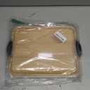 Reversible Bamboo Cutting Board 2-in-1, Charcuterie Board with Locking Lid & Handles for Vegetables Fruits & Snacks