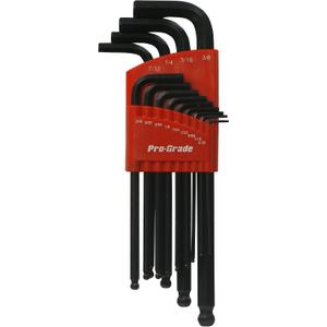 13 PC. SAE LONG ARM BALL END HEX KEY SET