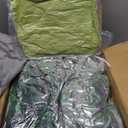 Christmas Teepee Tent for Kids Play with Padded Mat and 344 Ft Green Tinsel Garland, Indoor DIY Xmas Tree House Suitable for Festive Decorations, Family Party and Weddings