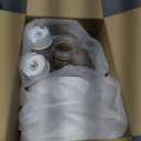 RIZZARI Large Water Dispenser for Dogs: 8L Gravity White Automatic Stainless Steel Waterer - 100% BPA Free - Raised Pet Feeder for Pet Dogs Indoor/Outdoor (Pearl)