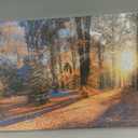 Bamdeya Large Canvas Wall Art Forest Prints Sunset Tree Wall Decor Autumn Poster Modern Panel Art Natural Landscape Painting Fall Scenery Artwork Living Room Bedroom Decor Home Office Decoration (40"L x 20"W)