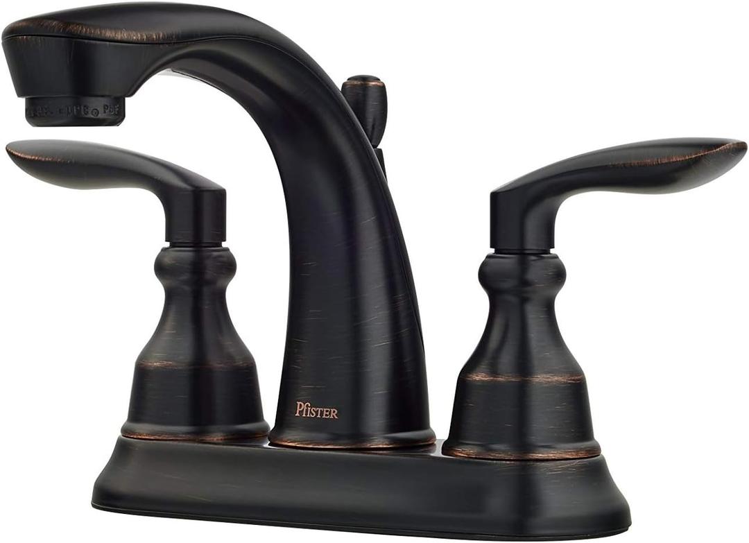Pfister LG48-CB1Y Avalon Centerset Bath Faucet, Tuscan Bronze, 1.2 GPM