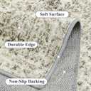 4x6 Area Rug Washable Vintage Neutral Entryway Living Room Carpet Indoor Office Non Slip Taupe Entrance Distressed Low Pile Retro Accent Throw Rug for Dining Room Bathroom Bedroom Laundry