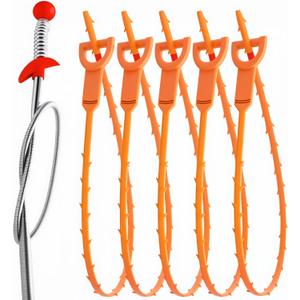 Drain Auger, Plumbing Drain Snake Clog Removal Tool for Kitchen Bathroom Shower Sink
