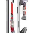 Lasvea Height-Adjustable Vacuum Stand for Dyson V7 V8 V9 V10 V11 V15 Gen5,Stainless Steel Holder with 4 Clips & 9 Accessory Storage,Tool-Free Assembly (Silver)