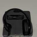 Sarevile Trucker Bluetooth Headset, V5.2 Wireless Headset with Upgraded Microphone AI Noise Canceling, On Ear Bluetooth Headphone with Mute for Driver Office Call Center (Black)