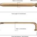 Asidrama 10 Pack 5 Inch(128mm) Champagne Bronze Kitchen Cabinet Handles, Cabinet Pulls Kitchen Cabinet Hardware for Cupboard Drawer Pulls