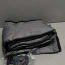 Nkiy Quen 3 Layer 63 x 39 Inch Visible Winter Insulated Window Cover,Oxford Thermal Insulated Window Blanket with Fastener,Brownish Red Window Insulation Kit for Winterizing Keeping Home Warm