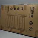 Towel Warmer Heated Towel Bar-Rack - Nopwer Bathroom Wall Mounted Electric Towel Drying Plug-in Matte Black 8 Bars