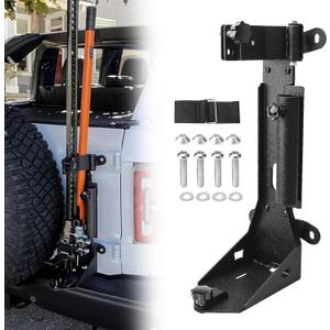 for Bronco High Lift Jack Mount, Heavy-Duty Steel Rear Tailgate Jack Holder Mount Compatible with Ford Bronco 2021 2022 2023 2/4 Door