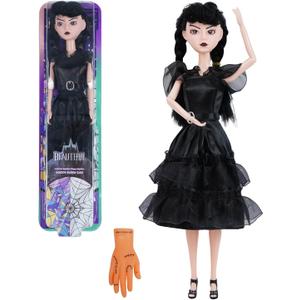 11.5 inch Dolls with Gift Box, Black Doll with Thing Hand, Black Dress, Gift for Fans
