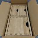 Coffee Pods Storage Drawer Holder for Capsules - Multi Functional Desk Organizer Drawers For K cups Coffee Maker Brew - Kitchen Mini Wooden Box Chest Sideboard Counter Organization CF1D2C Dark