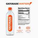 Gatorade Water, Unflavored, Electrolyte infused for great taste, Alkaline PH 7.5 or higher, 20 Fl Oz (Pack of 12)
