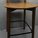 Jennifer Taylor Home Sven 26.5" Modern Minimalist Low Back Wood Counter Stool, Dark Brown Walnut Ash Wood