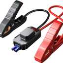Smart Jump Starter Clamps, Automotive Booster Clamp Cables Replacement Alligator Clamps for 12V Car Jump Starter with LCD Screen 7 AWG Wire
