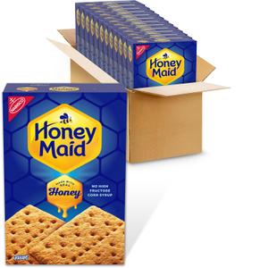 HONEY MAID Graham Crackers, Lunch Snacks, Bulk Snacks, 12 - 14.4 oz Boxes (EXP 09/28/26)