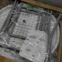 28in Cocktail Table White High Top Folding, Round Portable Bar Height Folding Table with Removable Legs, Indoor Outdoor Banquet for Parties, Commercial, Speech, School (2843 in)