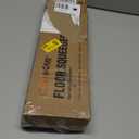 CLEANHOME Rubber Floor Squeegee for Concrete Floor, Tile Floor, Metal Aluminium Heavy Duty Garage Shower Floor Squeegee Broom for Removing Water, Commercial Scrubber Mop with Extendable Long Handle (Gray)