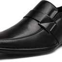 Bruno Marc Men's Giorgio Leather Lined Dress Loafers Shoes (13, 03-black)