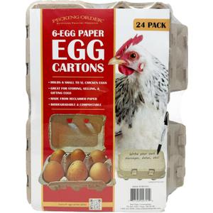 6-Egg Paper Egg Cartons - 24 Pack