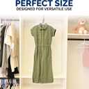 30 Pk Kids Children Hangers Plastic Made in USA, for Children, Infant, Toddler, Baby Clothes, White, 30 Pack Non-Slip