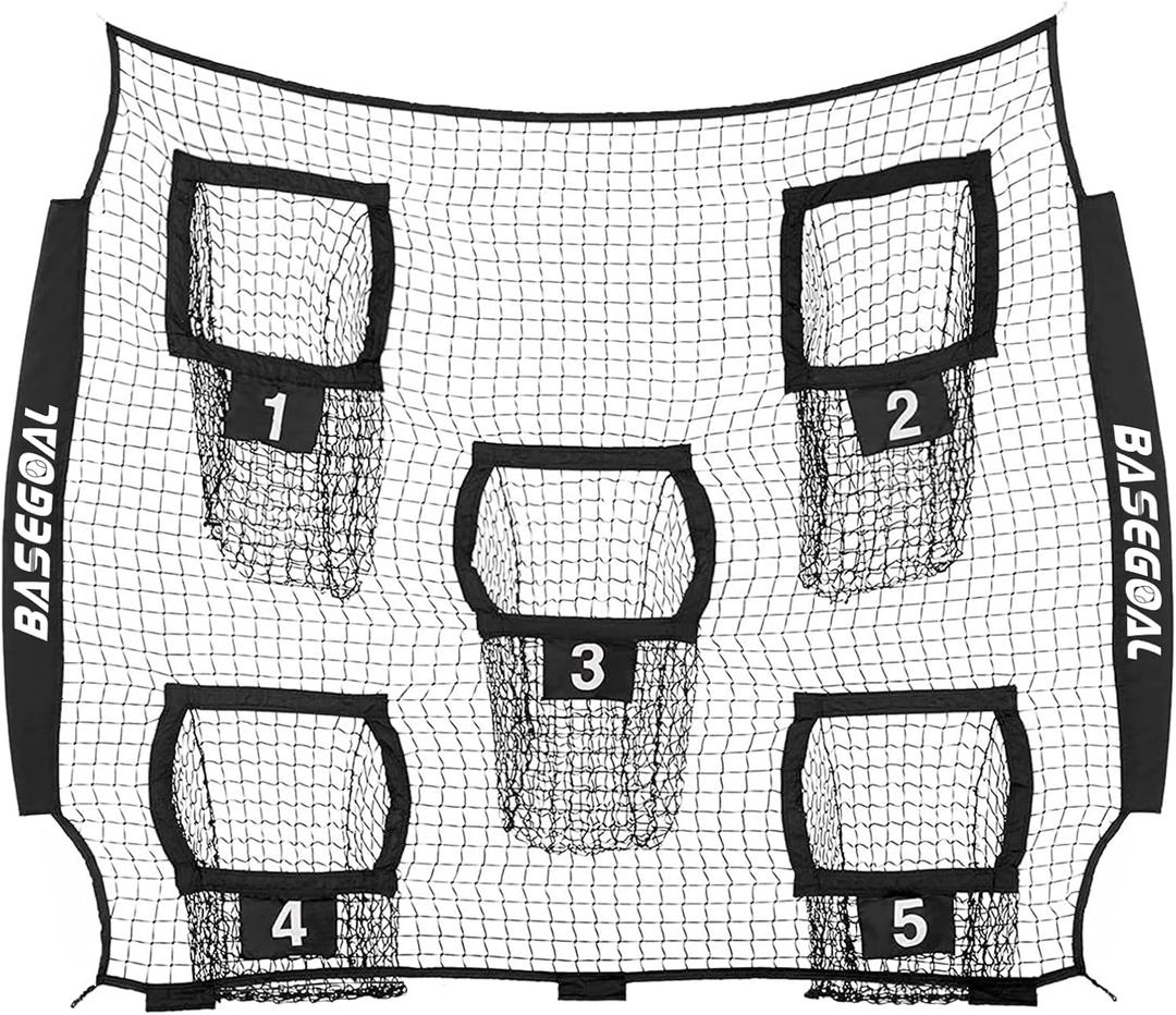 BaseGoal Football Replacement Net(NET ONLY),Heavy Duty Knotless for Football Throwing Training, Improve QB Throwing Accuracy