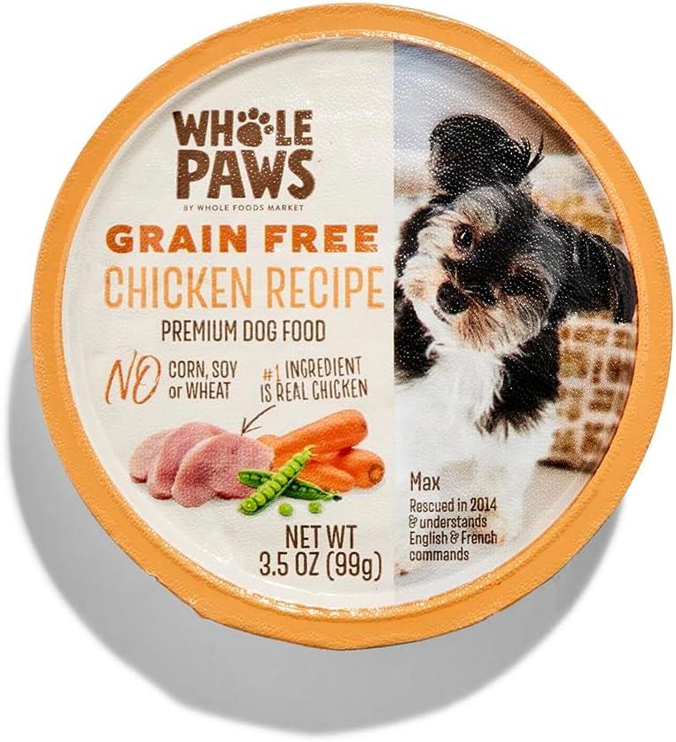 Whole Paws, Grain-Free Wet Dog Food, Chicken Recipe, 3.5 Ounce (EXP 06/01/28)