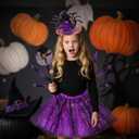 Halloween Spider Costume Set Spider Tutu Skirt Wings Headband Magic Wand Costumes Halloween Dress up Cosplay