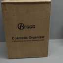 BTGGG Makeup Organizers, Make Up Organizer for Vanity, Countertop Cosmetic Storage with Drawers and Transparent Cover for Bedroom Bathroom, White