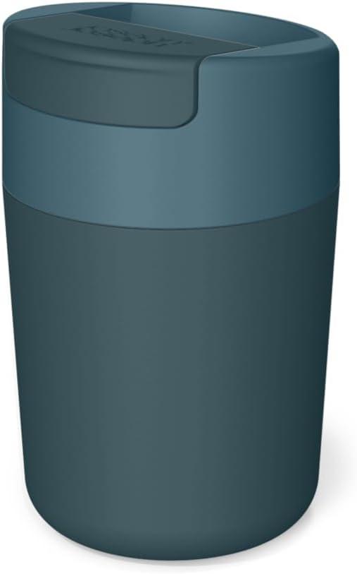Joseph Joseph Sipp Travel Coffee Mug with Flip-top Cap - 340 ml (12 fl. oz) - Blue