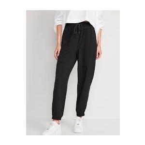 Womens Casual Baggy Sweatpants High Waisted Black XL