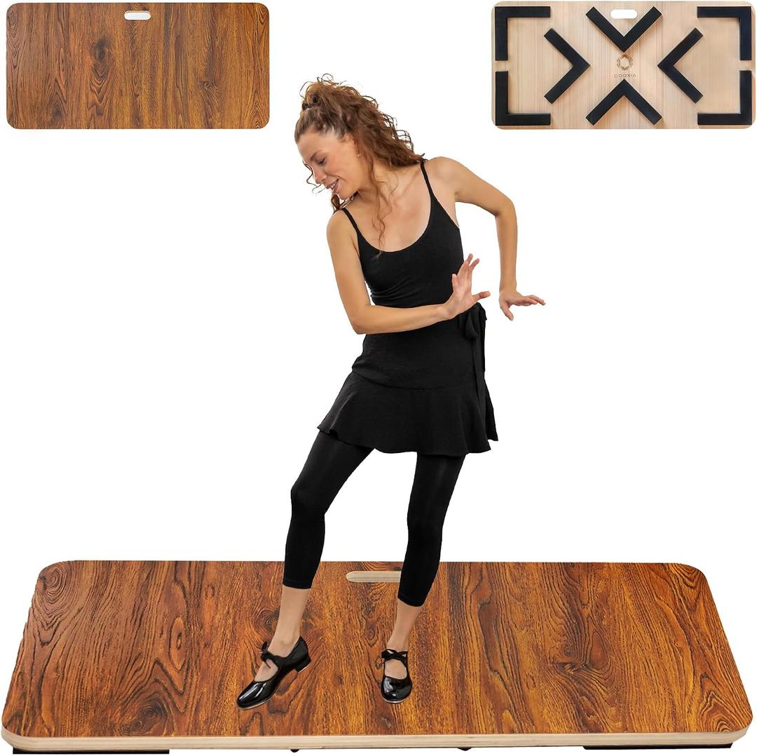 ODOXIA Tap Board for Tap Dancing | Portable Dance Floor for Any Surface | Cushioned Tap Dance Floor | Tap Dance Floor Mat | Dance Practice Floor Home & Studio | Practice Dance Floor