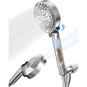 Shower Head, Filter Showerhead with Handheld, High Pressure Shower Head with 11 Functions, Silver SSK790CP