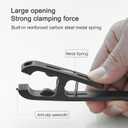 Large Clothes Pins Towel Clips, 8 Pcs Multipurpose Clothes Pins Hook, Strong Plastic Clothes Hanger. S Hook for Shower Curtain Laundry Clothes pins (White+grey+black+green)