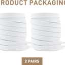 3 x UamGlsob 2 Pairs Flat Shoelaces for New Balance 9060, 574, 997, 998, 990, 1500 Sneakers, Athletic Classic Replacement Laces