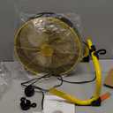 12 Inch High Velocity Floor Fan, Heavy Duty Metal Industrial Fans with 3 Speeds, Portable Fan with Adjustable 360 Head Tilt