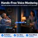 CallToU 2 Way Intercom for Elderly, Black 4