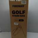 Findway 5 Way Golf Stand Bag, Upgraded Lightweight Golf Bag with Stand, Golf Club Bag with 7 Pockets Dual Strap and Rain Cover for Men Women