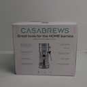 CASABREWS CM5418 Espresso Machine 20 Bar, Compact Espresso Maker with Steam Milk Frother, Stainless Steel Coffee Machine with 34oz Removable Water Tank for Cappuccino, Gift for Women or Men, Silver