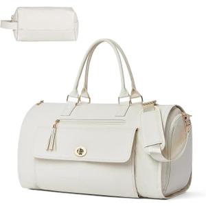 Carry on Garment Duffle Bag for Travel, 2 in 1 Hanging Suitcase Suit Bag for Women, Garment Bag Duffle Bag Combo with Shoe Pouch, Gifts for Women