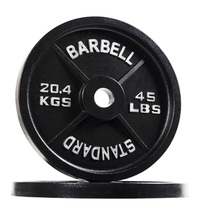 Powergainz Olympic 2-Inch Cast Iron Plate Weight Plate for Strength Training, Weightlifting and Crossfit