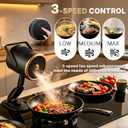 SL Euhtion Cordless Portable Range Hood for Kitchen Rechargeable Exhaust Fan with 3 Speed Settings, Removable Oil Cup & 4 Activated Carbon Air Filters, for Apartments, RVs & Indoor BBQHot Pot