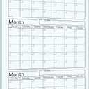 Glass Whiteboard Calendar Dry-Erase White Board Planner Glass Large Wall Mounted Calendar with Marker Tray for Wall Home or Office(Transparent,36" X 18",3 Month)