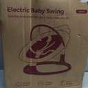 Momcozy 2-in-1 Electric Baby Swing, Dual-Arm Support System & Parent-Inspired Motions, Convertible to Toddler Seat up to 66 lbs, Adjustable Height, Lightweight, Khaki