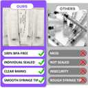 30 PCS 10ml Oral Syringe With Cap, Plastic Syringes without Needle for Medicine Dropper, Feeding Pets, Liquid Measuring, Handicrafts, Individually Sealed, Luer Slip