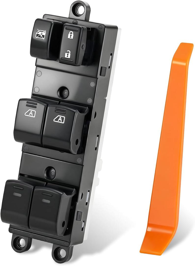 25401-ZT10A Master Window Switch Compatible with 2004-2015 Nissan Titan 2004 Pathfinder Armada 2005-2008 Armada Accessories Front Left Driver Side Window Switch 16 + 3 Pins Replacement 25401ZT10A