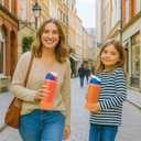 2 x Mity rain 2PCS Protective Boot Compatible with Owala Kids Water Bottle 16 oz &14 oz, Silicone Boot Accessories for Owala Kids FreeSip 16oz & Flip 14oz (Orange)