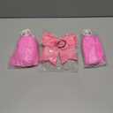 Hanaive 3 Pcs Cheerleading Pom Poms and Large Cheerleader Hair Bow Metallic Cheer Supplies for Team Spirit Sports Dance Cheering