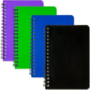 Spiral Notebook 4 Pack Pocket Notebook 4.2"x 6.1" Pocket Notepad Small Notebook (4 Pack Spiral Notebook)