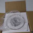 Modern Semi Flush Mount Ceiling Light, Industrial Clear Glass Ceiling Light, Crystal Ceiling Lamp, Farmhouse Hallway Light Fixtures for Entryway Kitchen Dining Room, Black